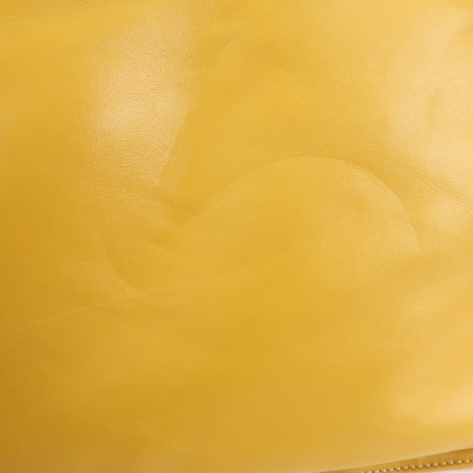 LOEWE Anagram Nappa Aire Leather Tote Bag Shoulder Bag Yellow Used