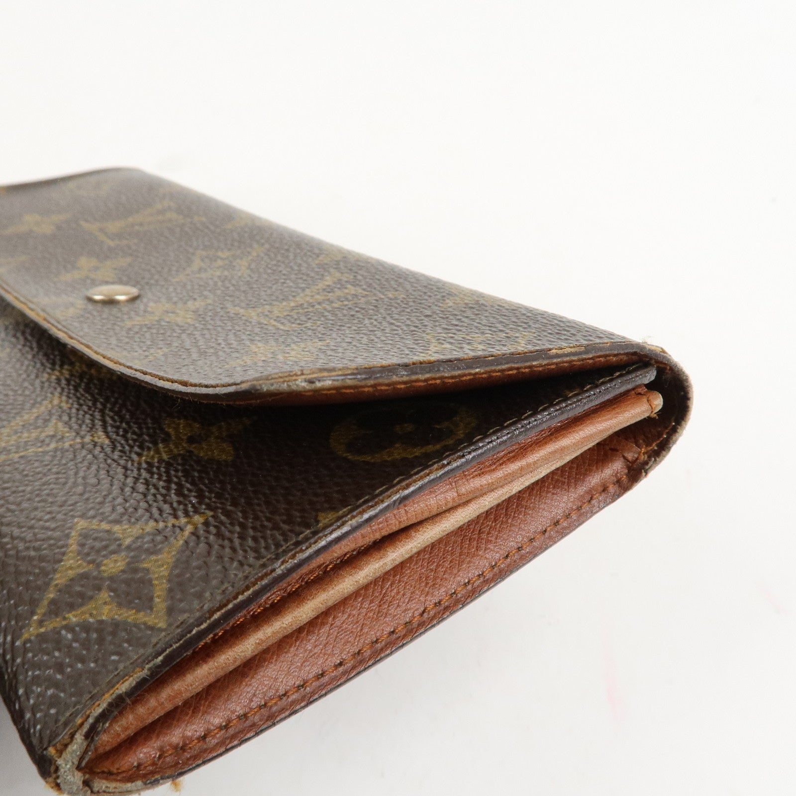 Louis Vuitton Monogram Set of 2 Long Wallet Brown M61723 Used
