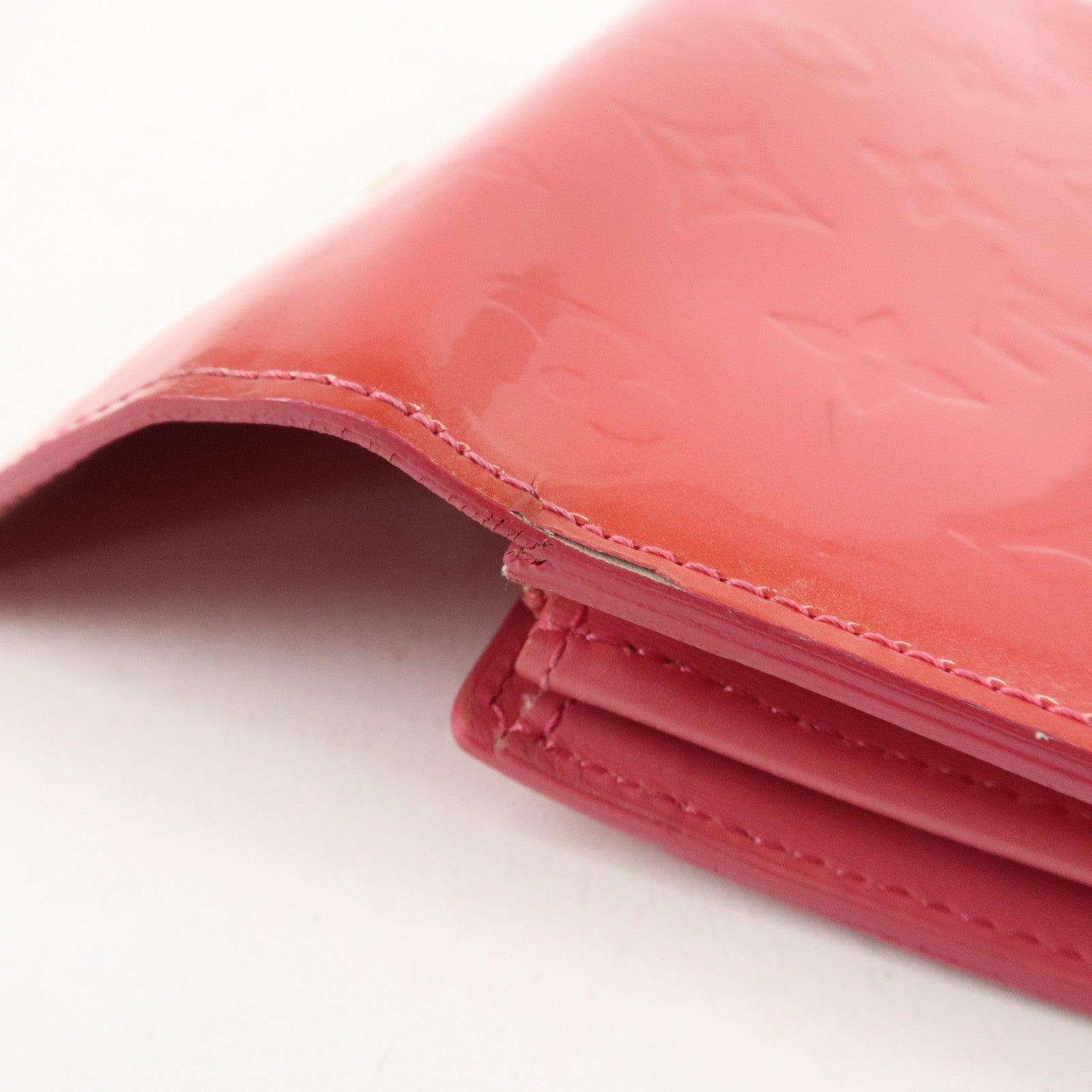 Louis Vuitton Monogram Vernis Portefeuille Sarah Framboise M9140F Used