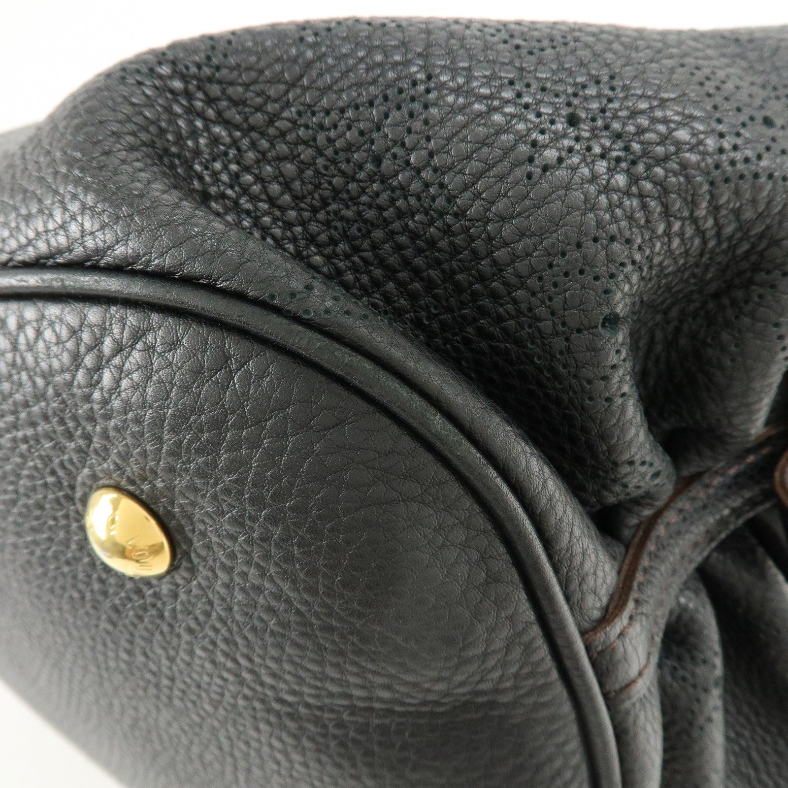 Louis Vuitton Monogram Mahina L Leather Hand Bag M93441 Used