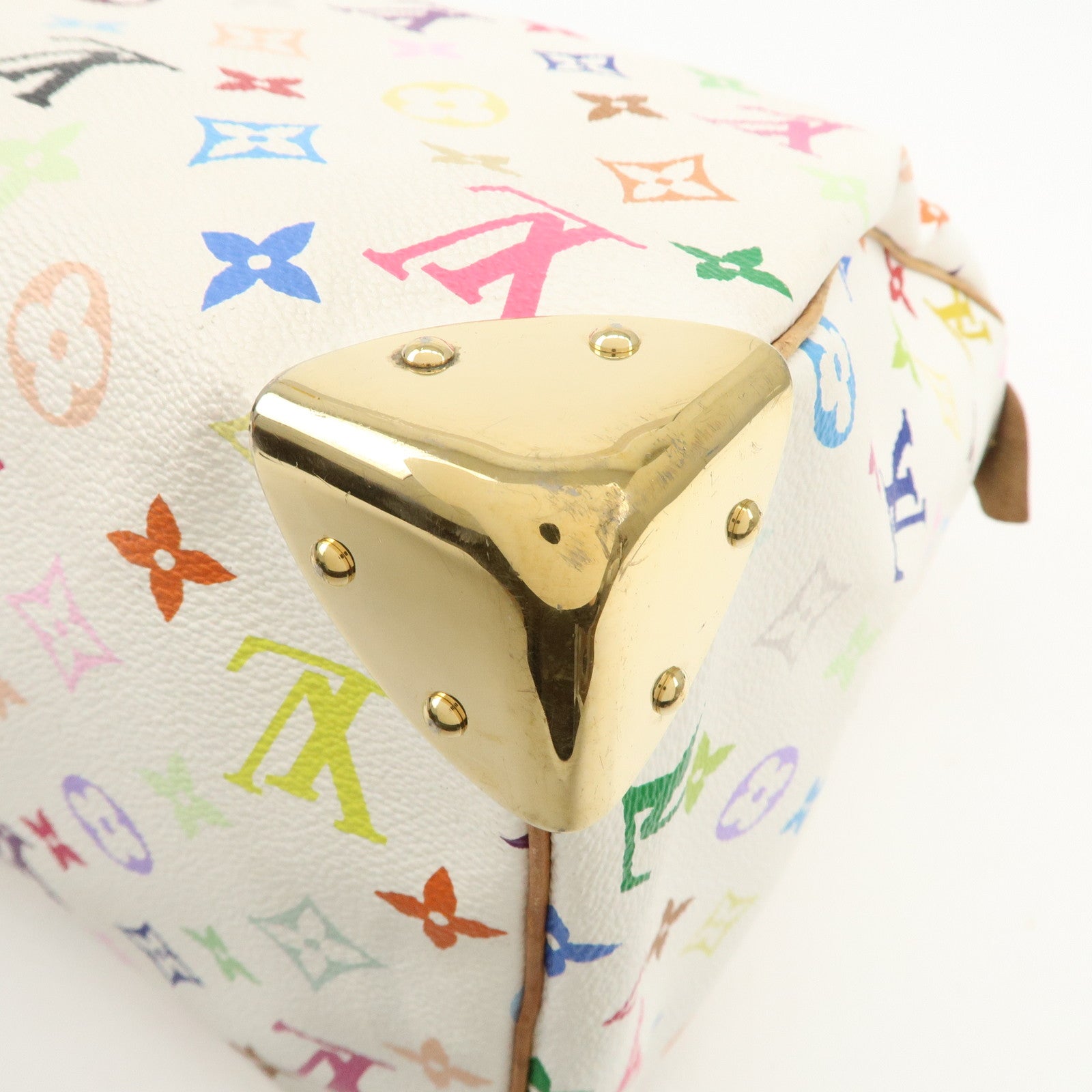 Louis Vuitton Monogram Multicolor Speedy 30 Hand Bag M92643 Used