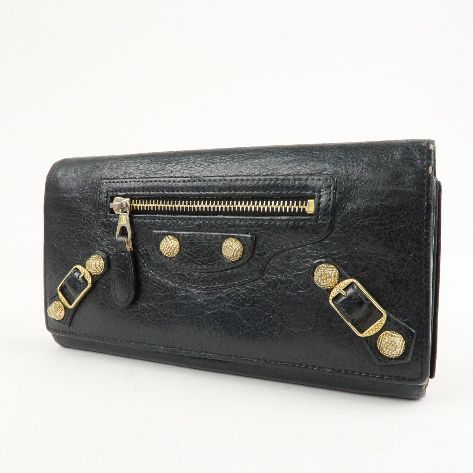 BALENCIAGA Giant Set of 2 Long Wallet 233599 253054 Used