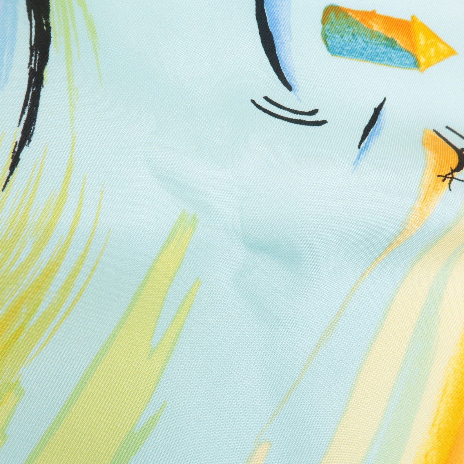 HERMES Carre 90 Silk 100% Scarf Smiles in Third Millenary Used