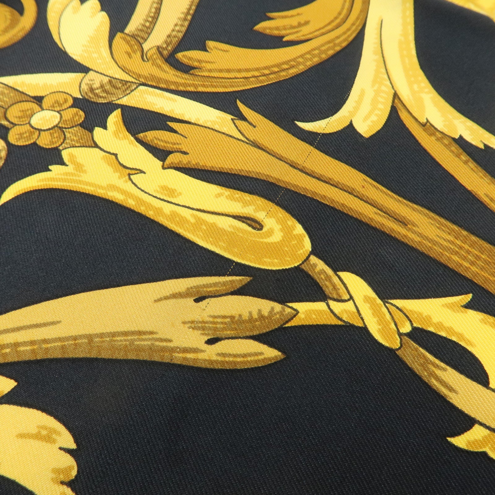 HERMES Silk 100% Carre 90 Scarf LE MORS A LA CONETABLE Used