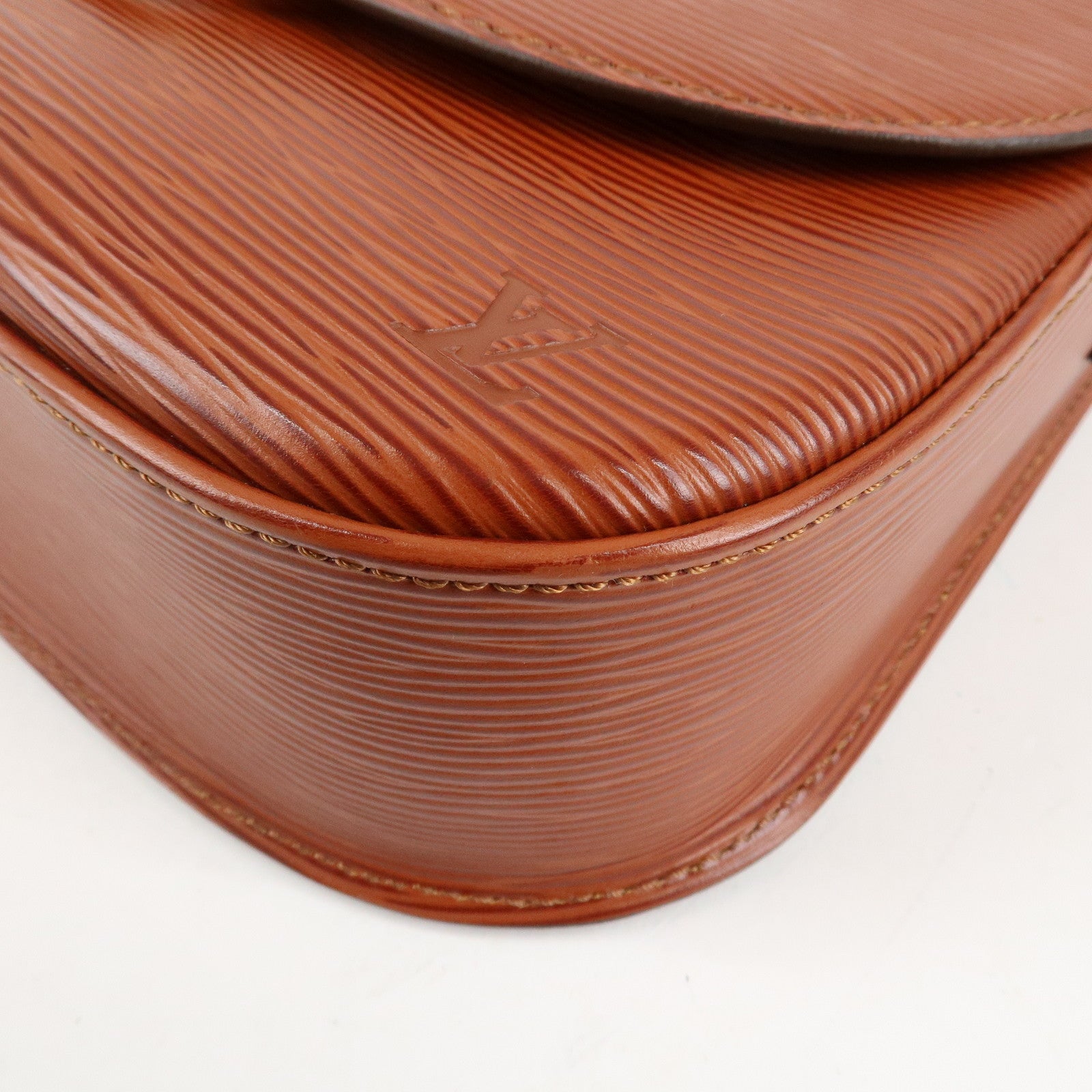 Louis Vuitton Epi Saint Cloud Shoulder Bag Kenya Brown M52193 Used