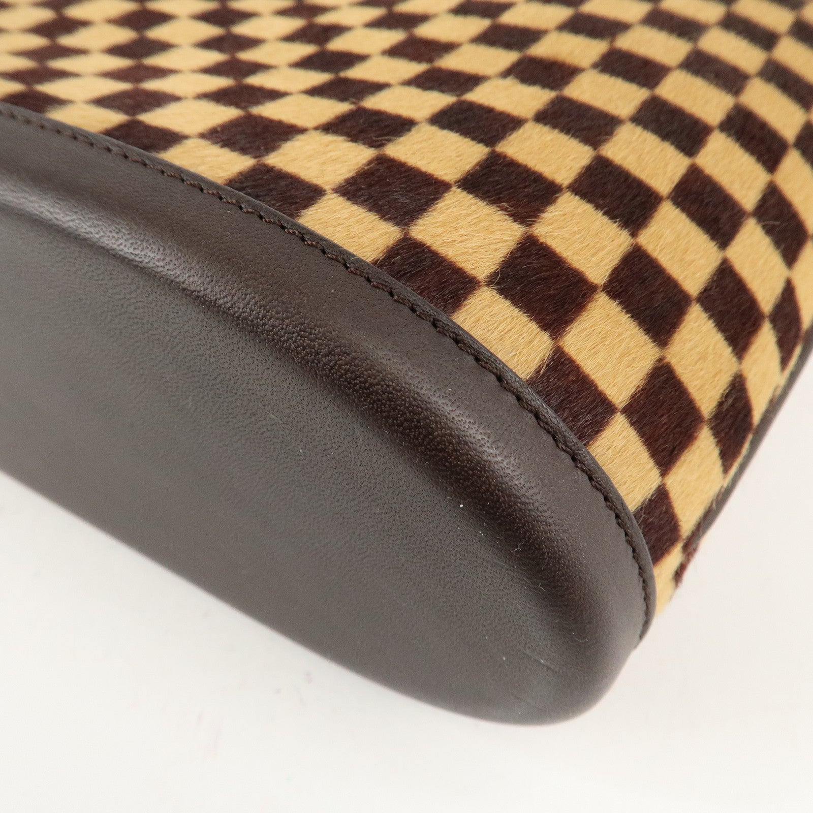 Louis Vuitton Damier Sauvage Impala Hand Bag Beige Brown M92133 Used