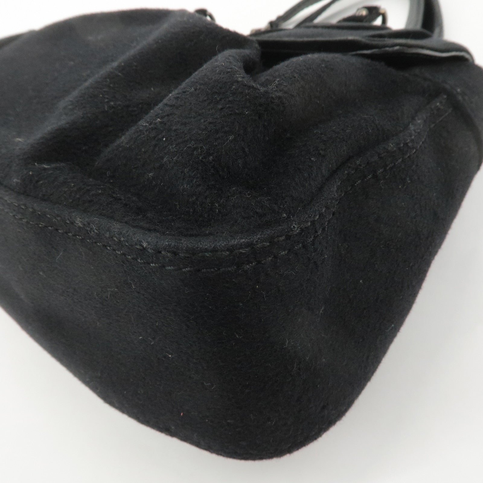 FENDI Chain Shoulder Bag Wool Leather Shoulder Bag 8BN165 Used