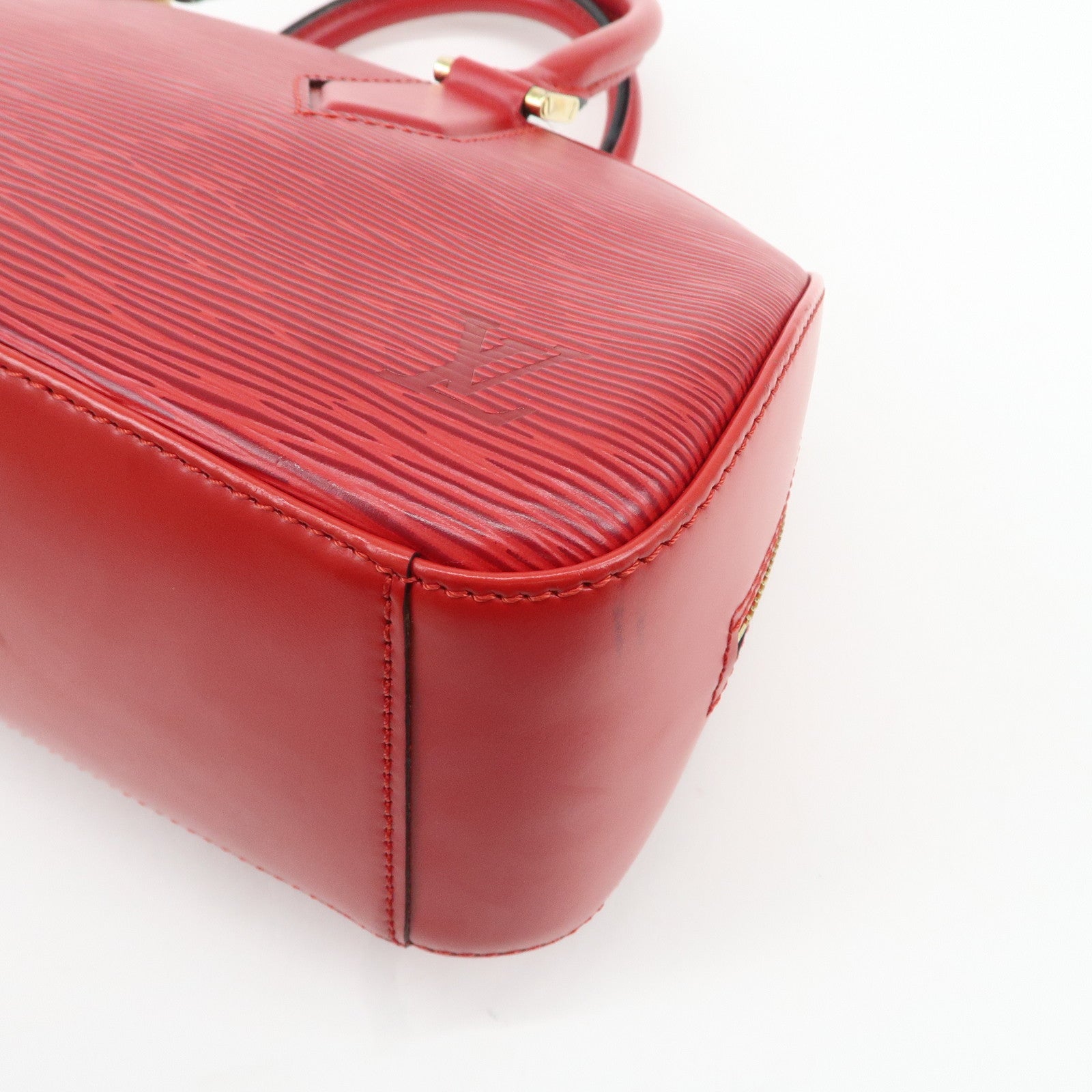 Louis Vuitton Epi Jasmine Hand Bag Castilian Red M52087 Used
