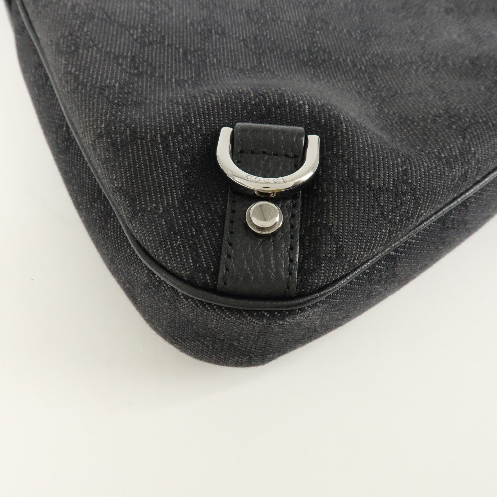 GUCCI Abbey GG Canvas Leather Shoulder Bag 268637 Used