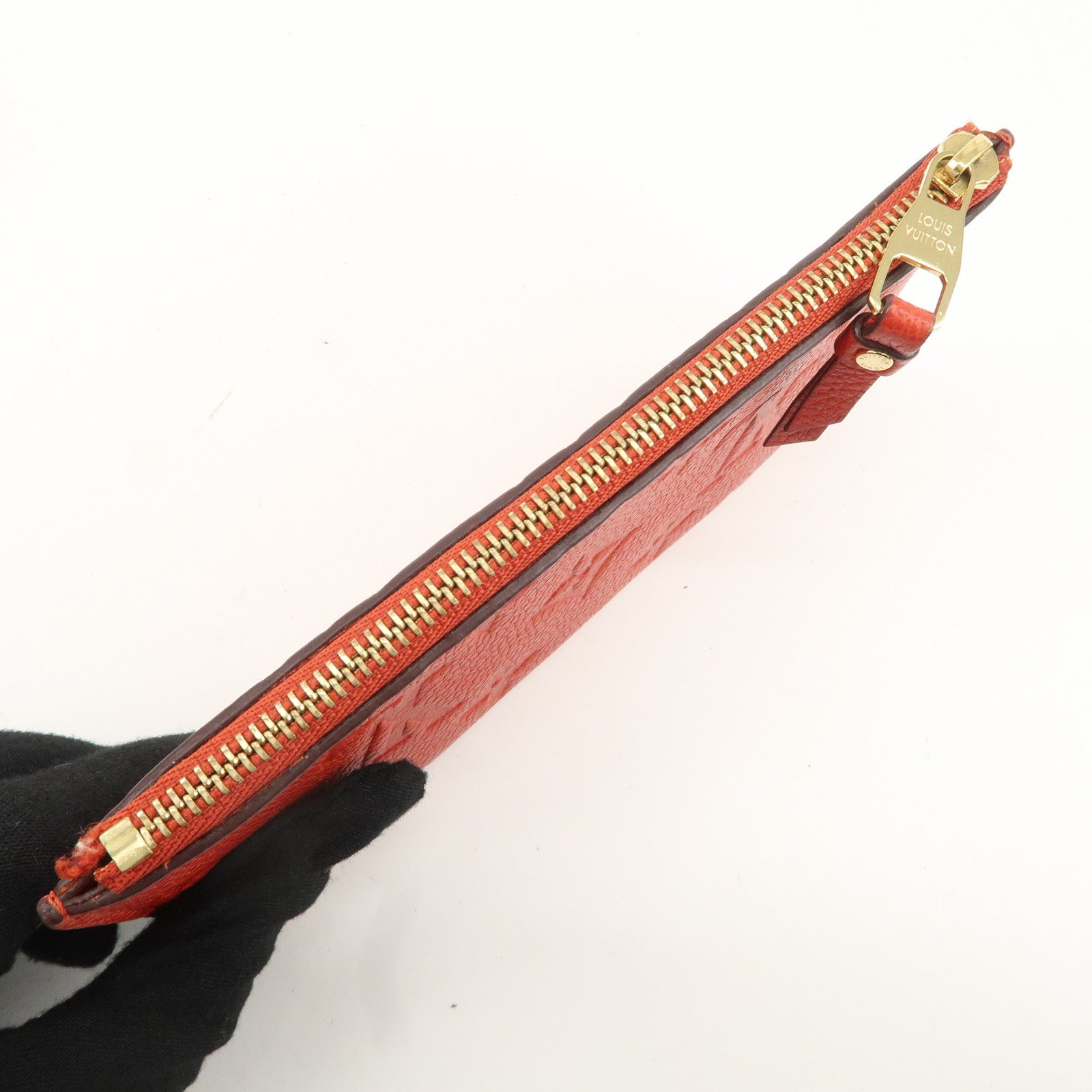 Louis Vuitton Monogram Empreinte Portefeuille Cerise Cion Case Used