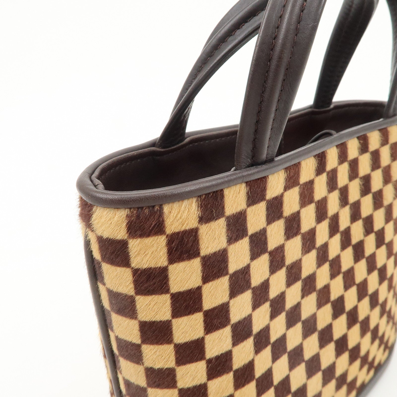 Louis Vuitton Damier Sauvage Impala Hand Bag Brown M92133 Used