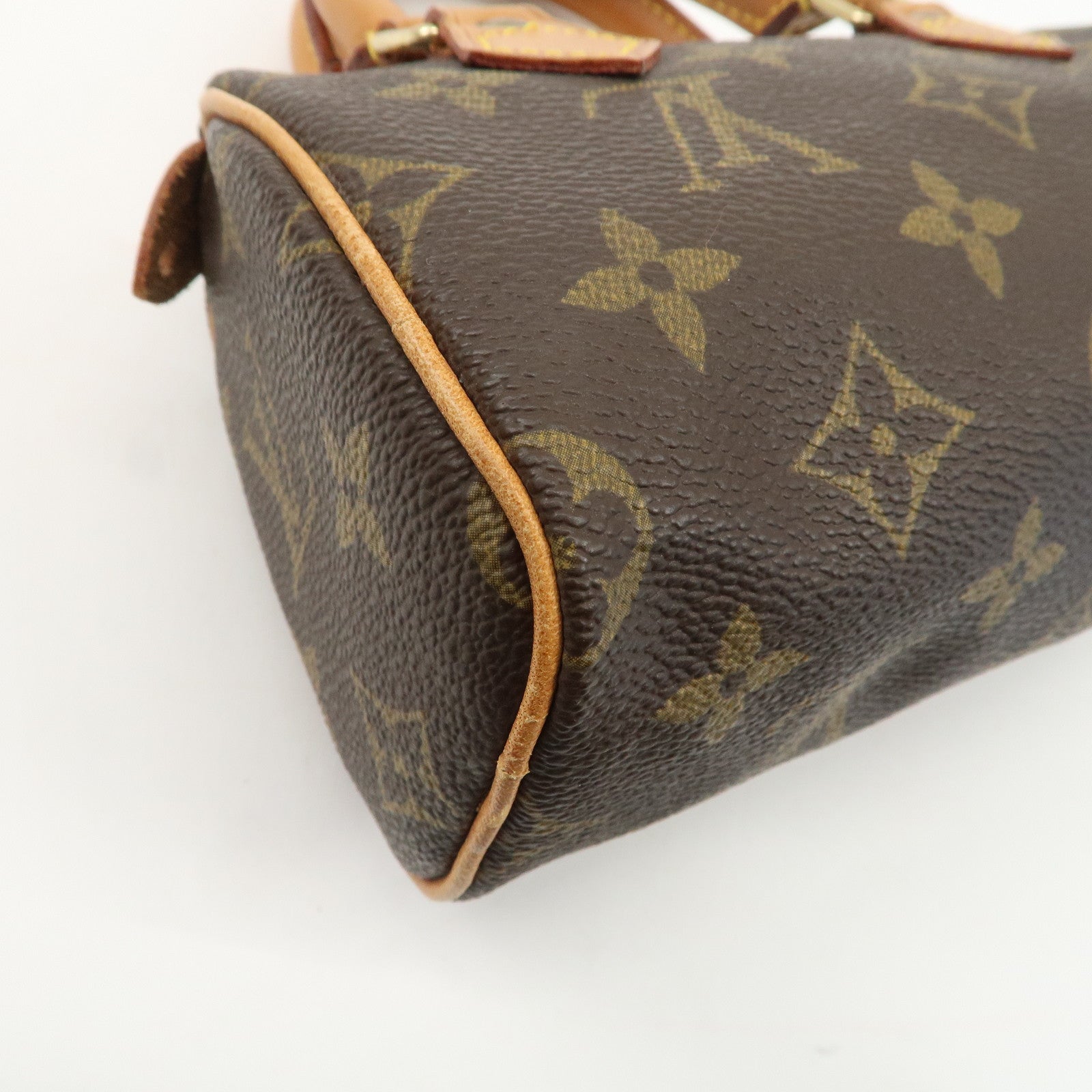Louis Vuitton Monogram Mini Speedy & Strap Brown M41534 Used