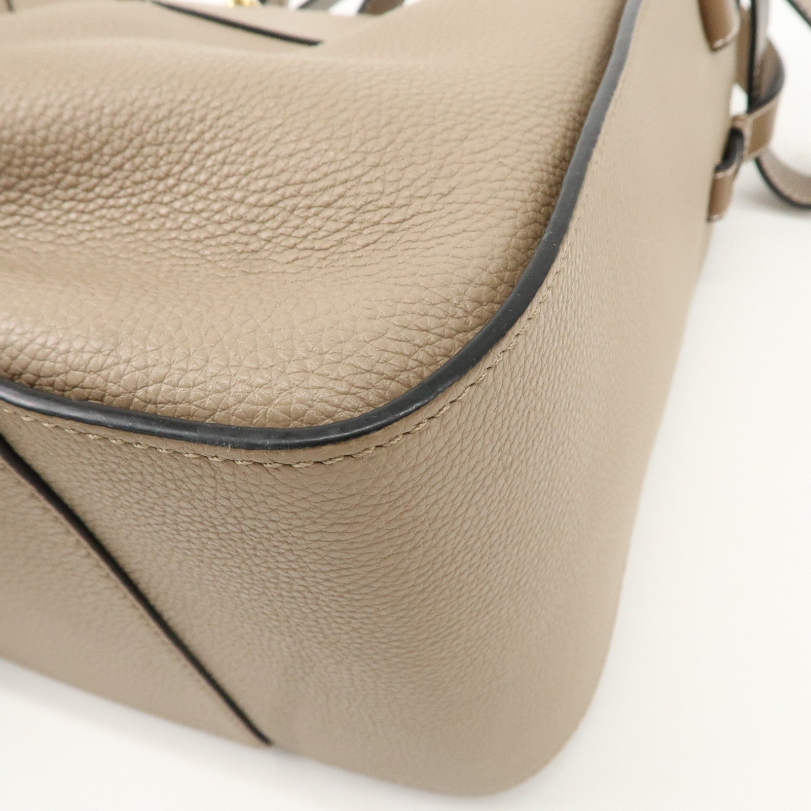 LOEWE Leather Hammock Small Shoudler Bag Beige 314.12BZ95 Used