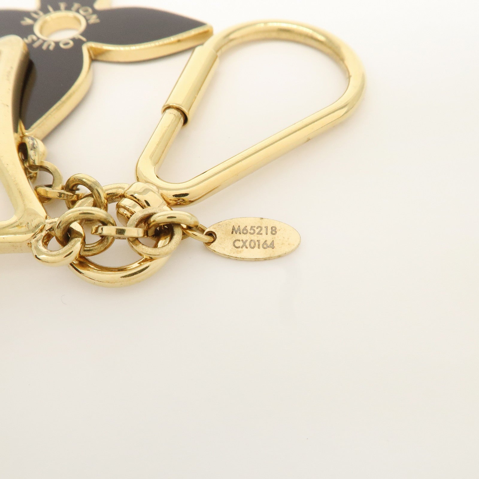 Louis Vuitton Porte Cles Puzzle Bag Charm Gold Dark Brown M65218 Used