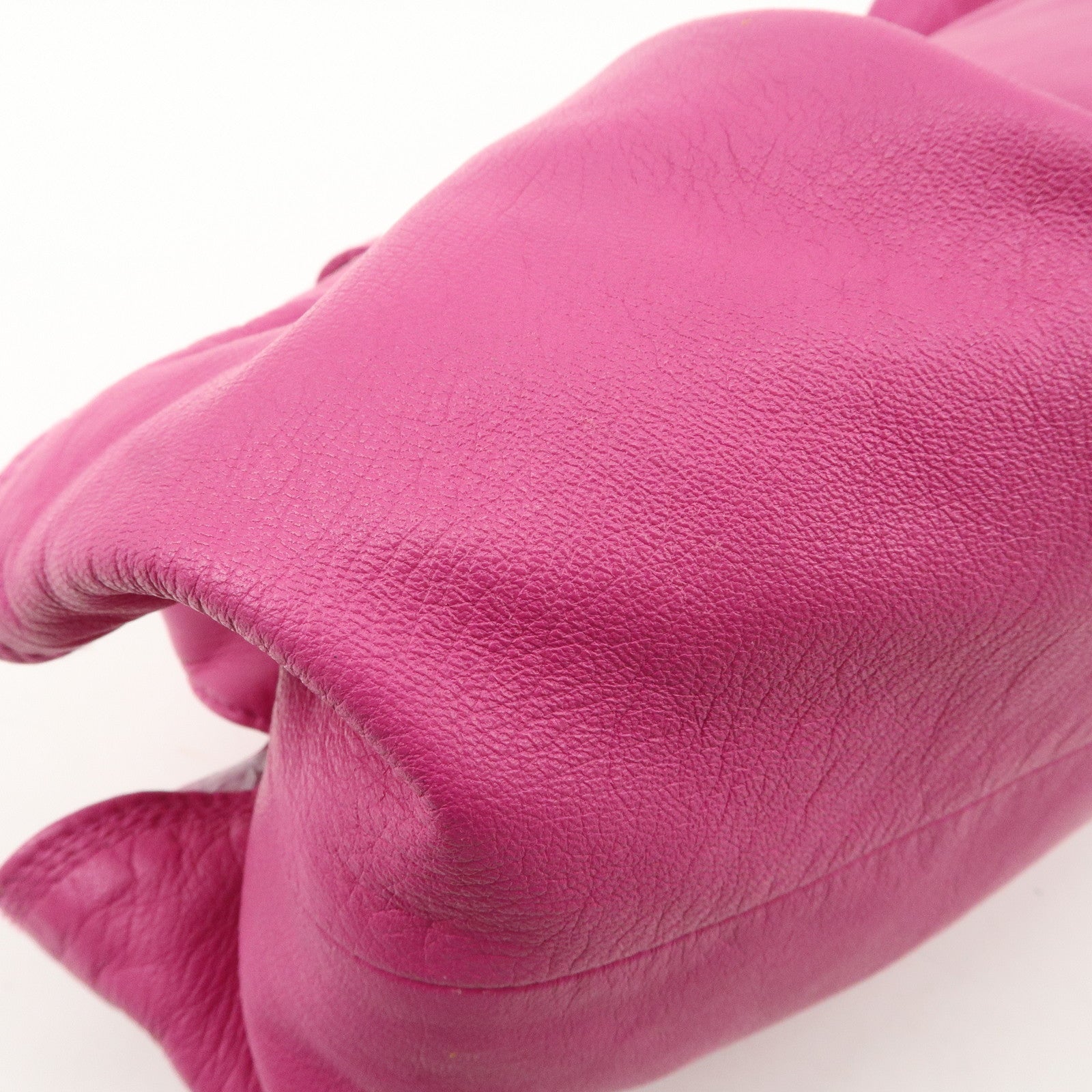 LOEWE Anagram Leather Nappa Aire Hand Bag Pink Used