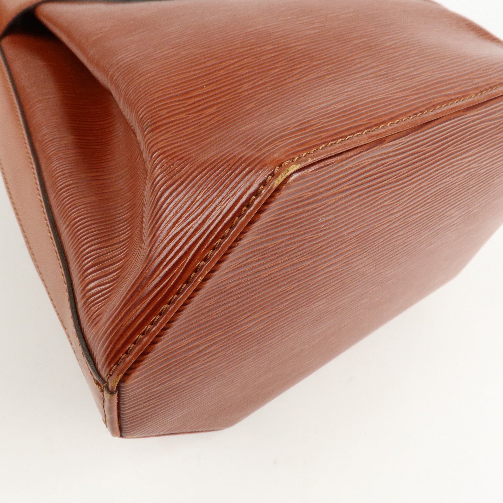 Louis Vuitton Epi Sac D'epaule GM Bucket Bag Kenya Brown M80193 Used