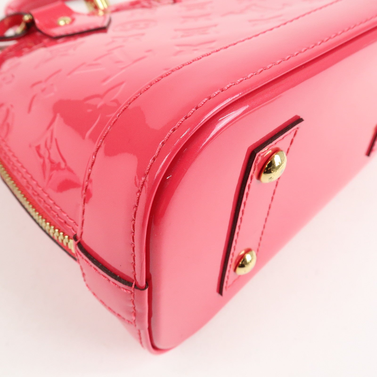 Louis Vuitton Monogram Vernis Alma BB 2Way Bag Rose Indien M91771 Used