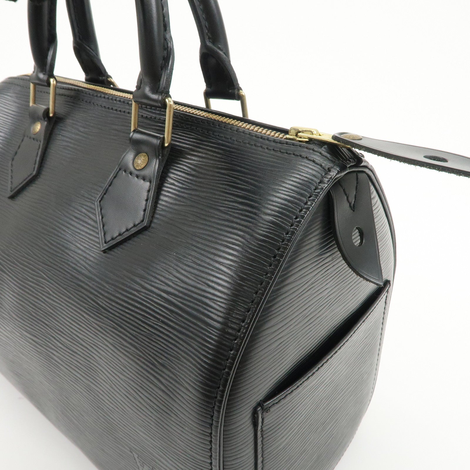 Louis Vuitton Epi Speedy 25 Boston Bag Hand Bag Noir Black M43012 Used