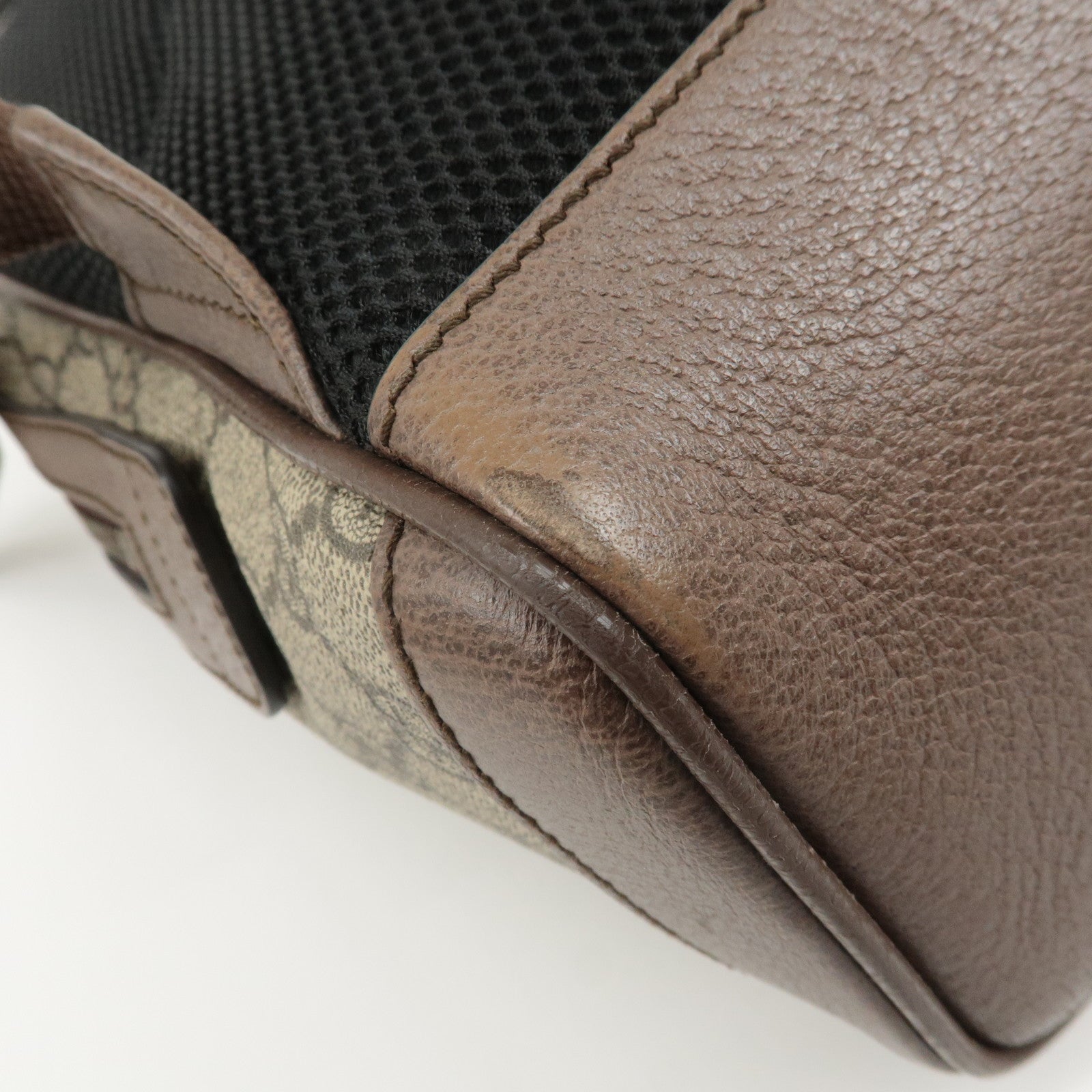 GUCCI Ophidia Sherry GG Supreme Leather Small Backpack 547965 Used