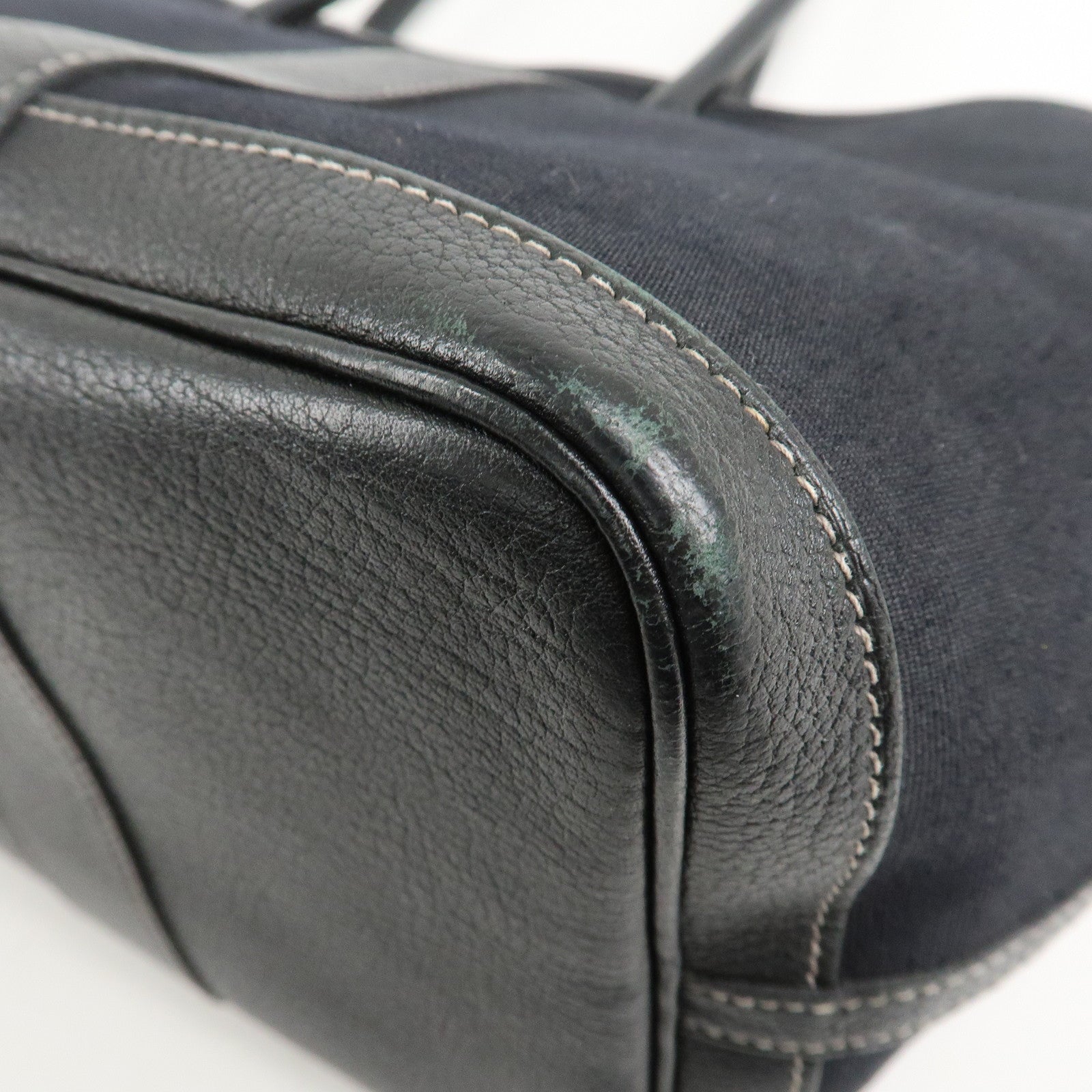 HERMES Toile Officier Negonda Garden Party PM I Stamped Tote Bag Used