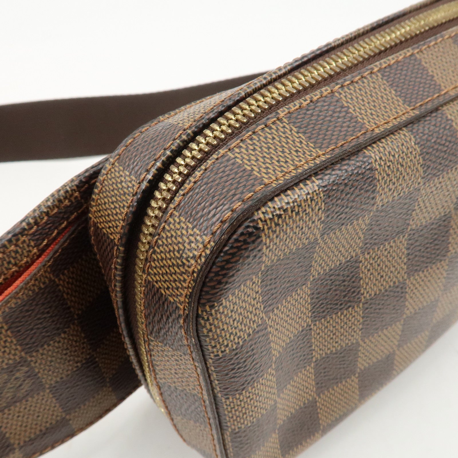 Louis Vuitton Damier Ebene Geronimos Body Waist Bag Brown N51994 Used