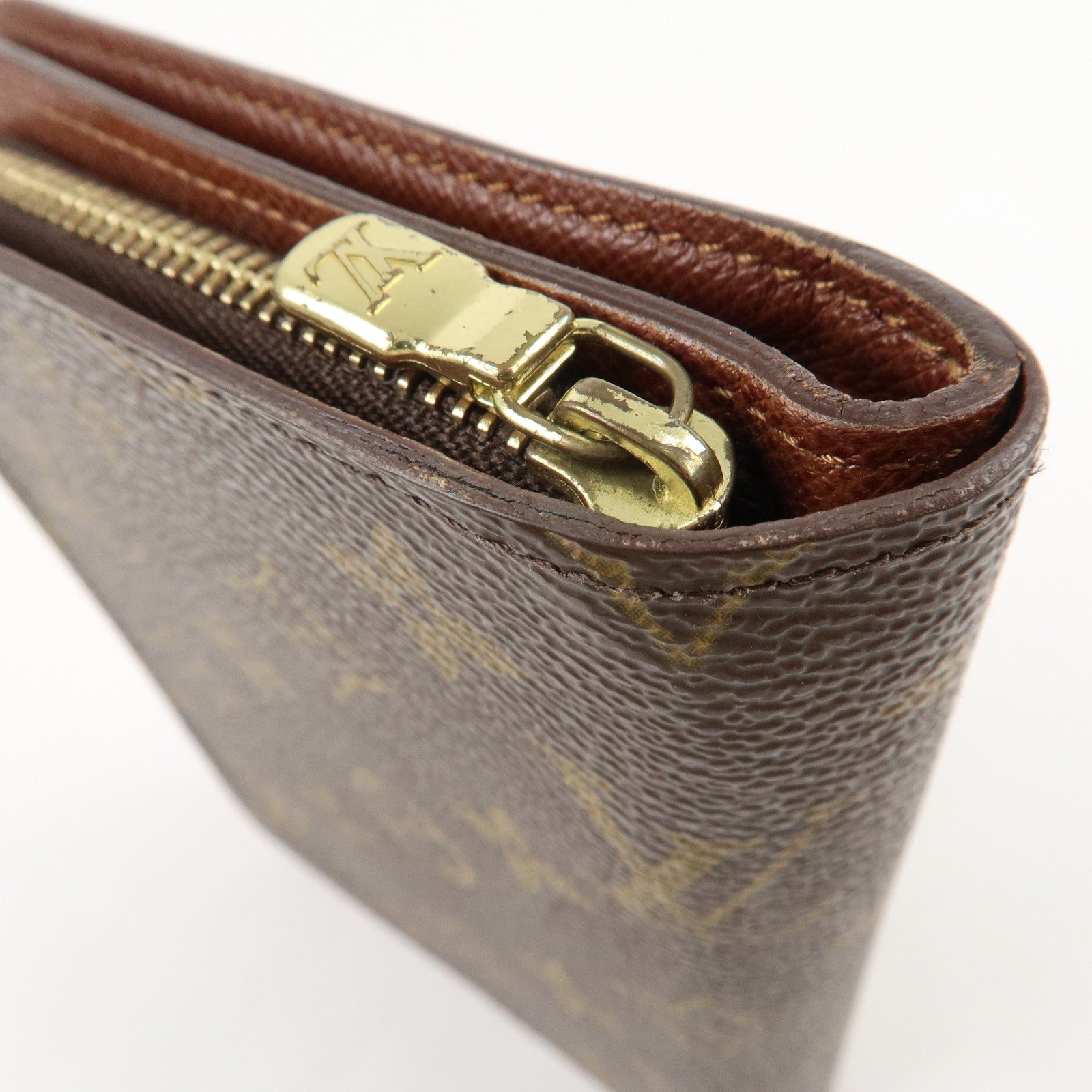 Louis Vuitton Monogram Porte Papier Zip Bi-fold Wallet M61207 Used