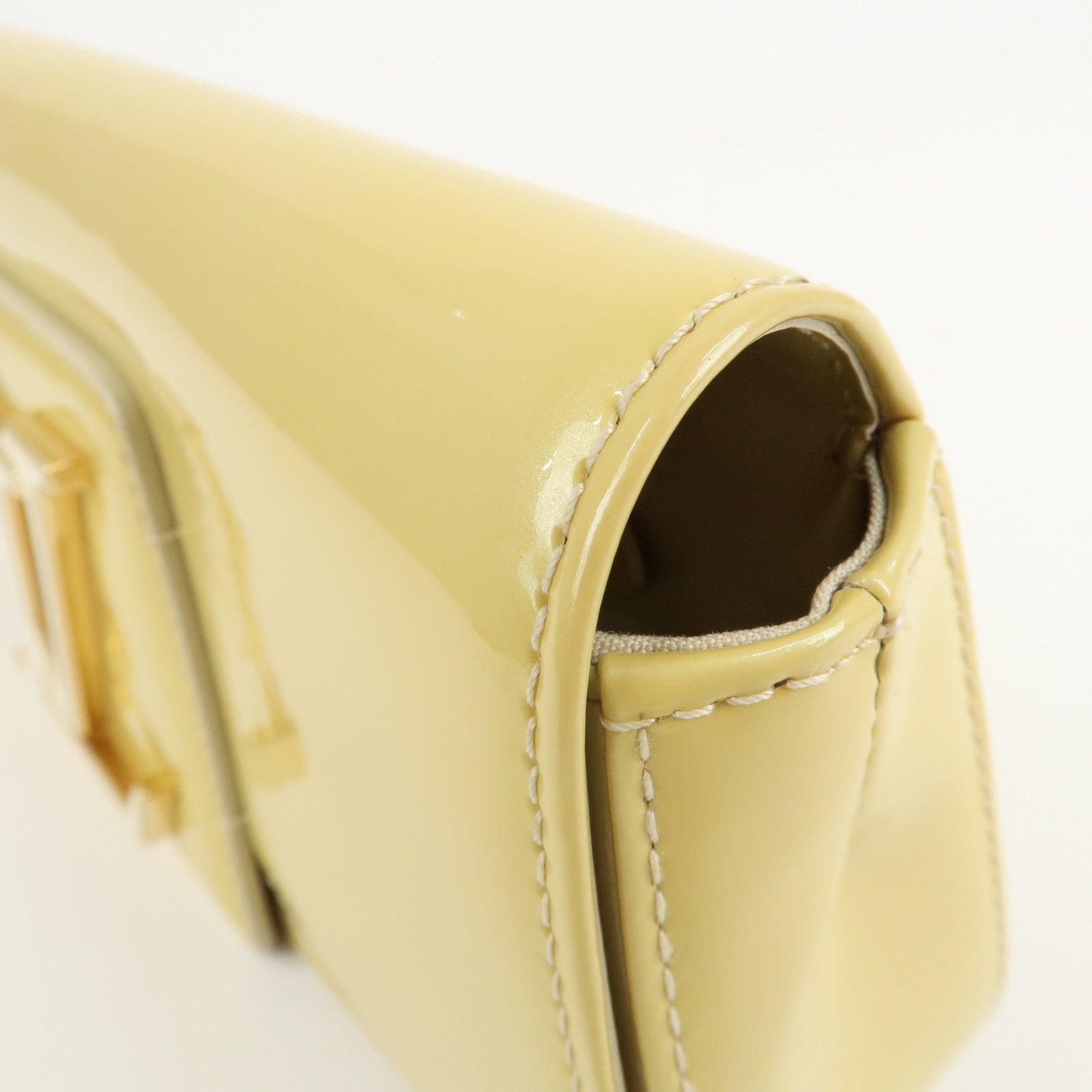 Louis Vuitton Pochette Sobie Clutch Bag Blanccorail M93489 Used