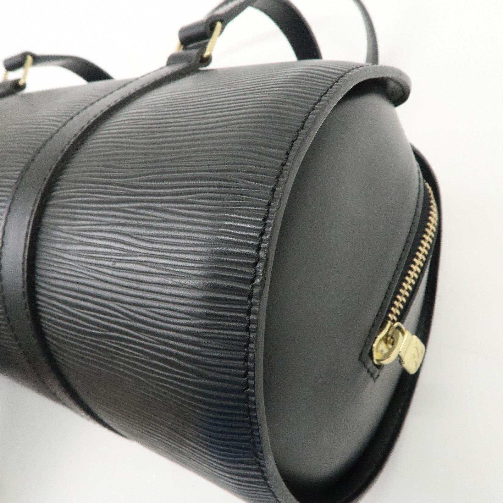 Louis Vuitton Epi Soufflot & Pouch Hand Bag Noir Black M52862 Used