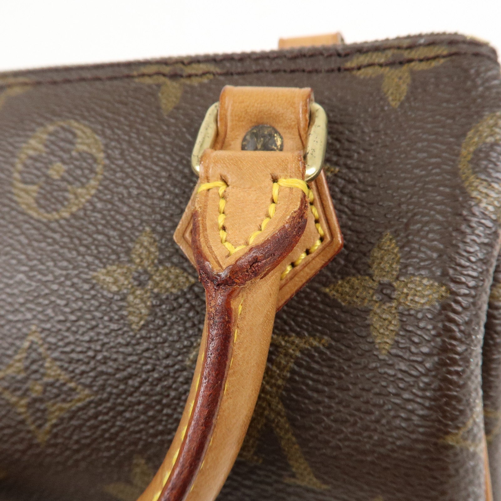 Louis Vuitton Monogram Mini Speedy Hand Bag Brown M41534 Used