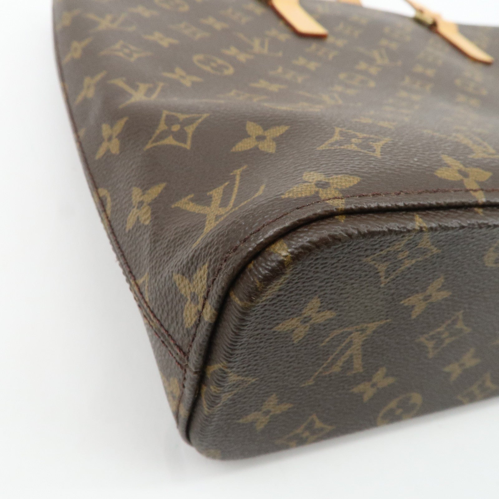 Louis Vuitton Monogram Luco Tote Bag Hand Bag Brown M51155 Used