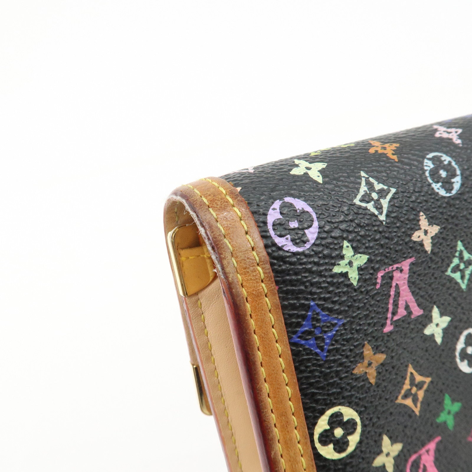 Louis Vuitton Multicolor Porte Trezor International Wallet M92658 Used