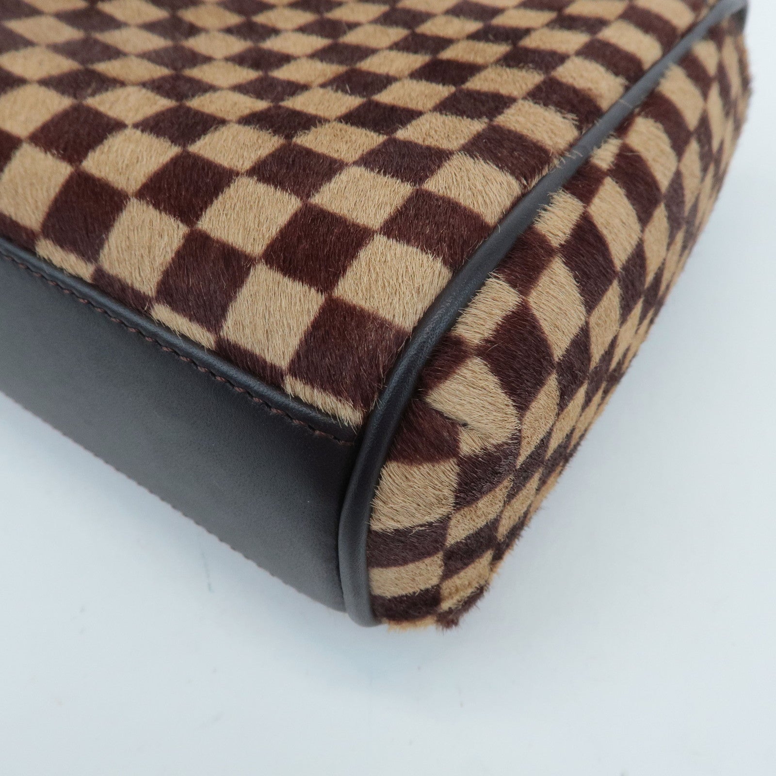 Louis Vuitton Damier Sauvage Lion Hand Bag Beige Brown M92131 Used