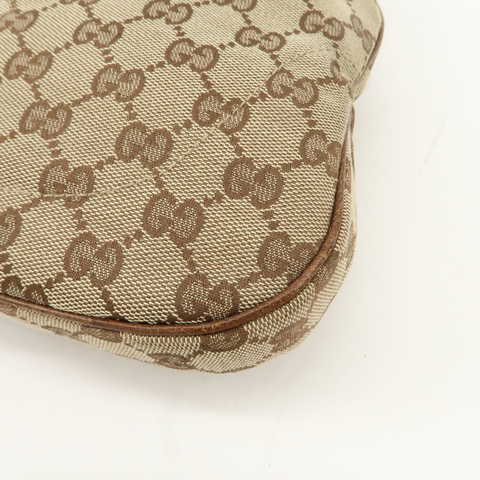 Gucci New Jackie GG Canvas Leather Shoulder Bag Used