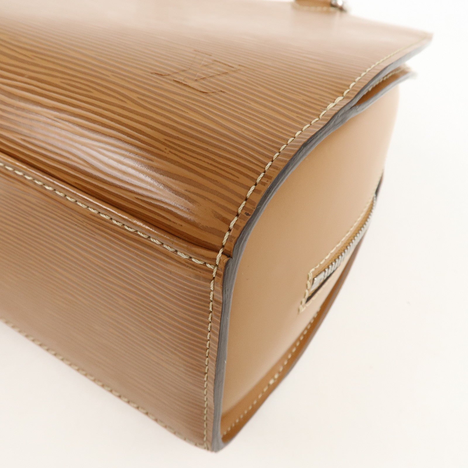 Louis Vuitton Epi Pont Neuf Hand Bag Zipang Gold M5205B Used