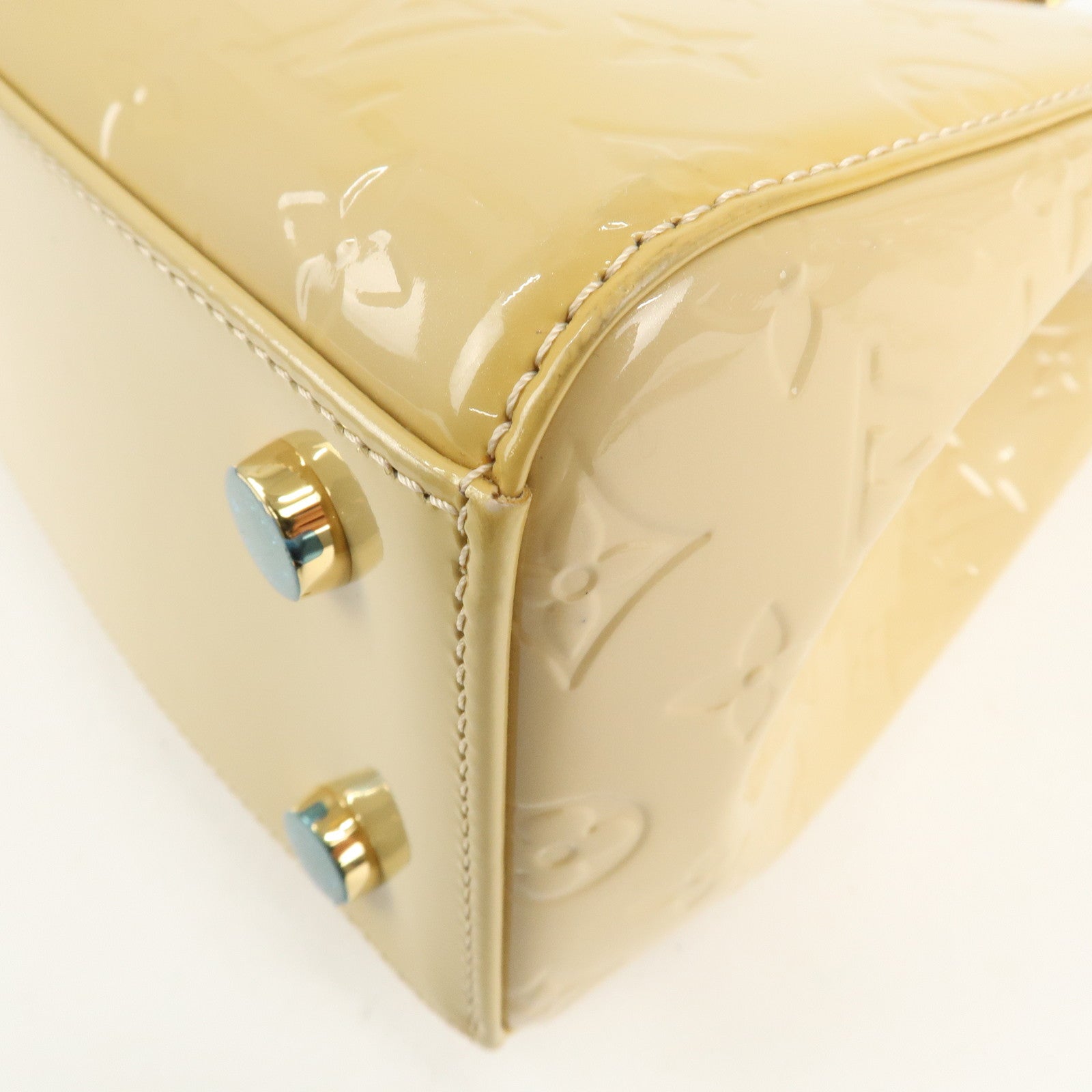 Louis Vuitton Monogram Vernis Blair MM Hand Bag Citrine M90108 Used