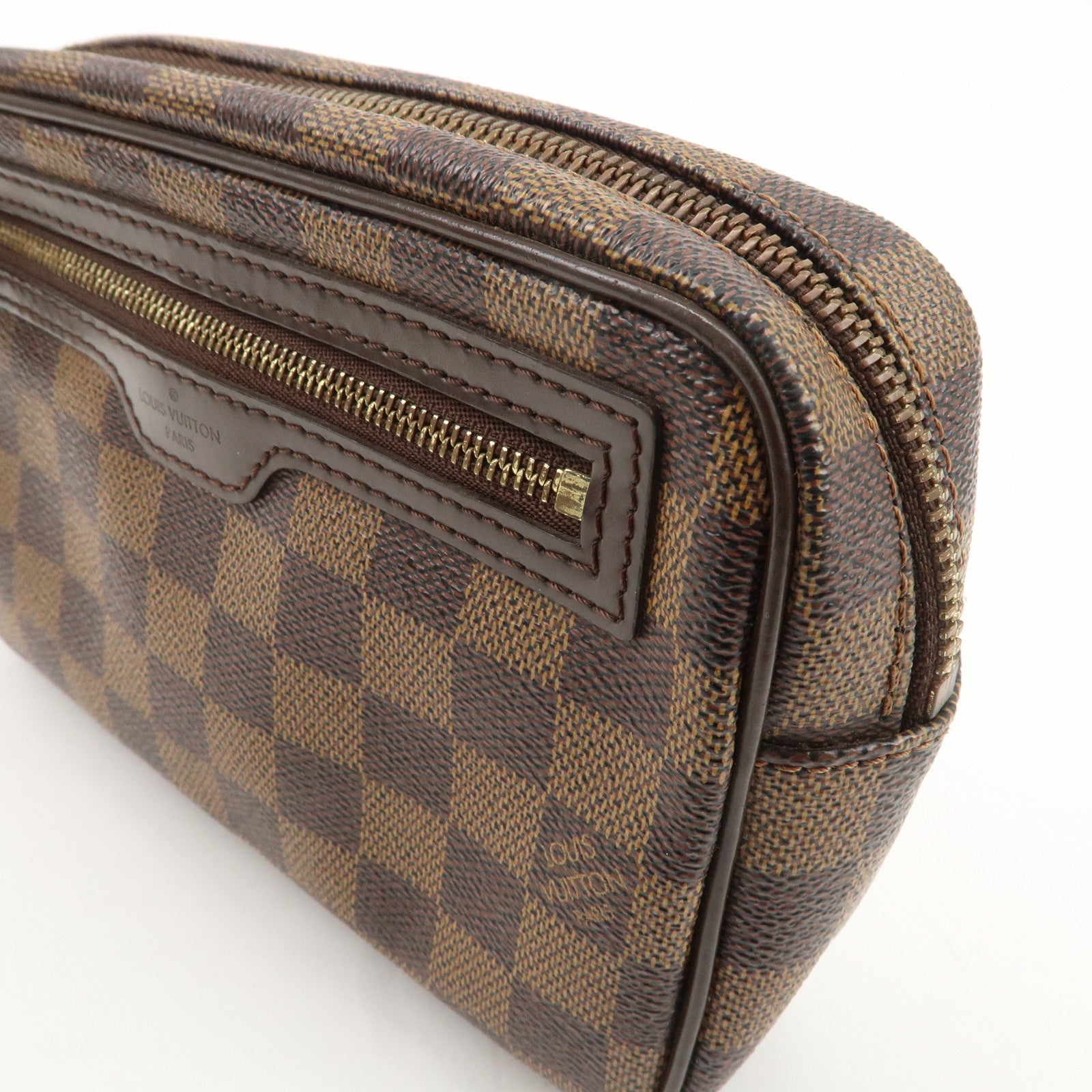 Louis Vuitton Damier Pochette Billets Macao Clutch Bag N61739 Used
