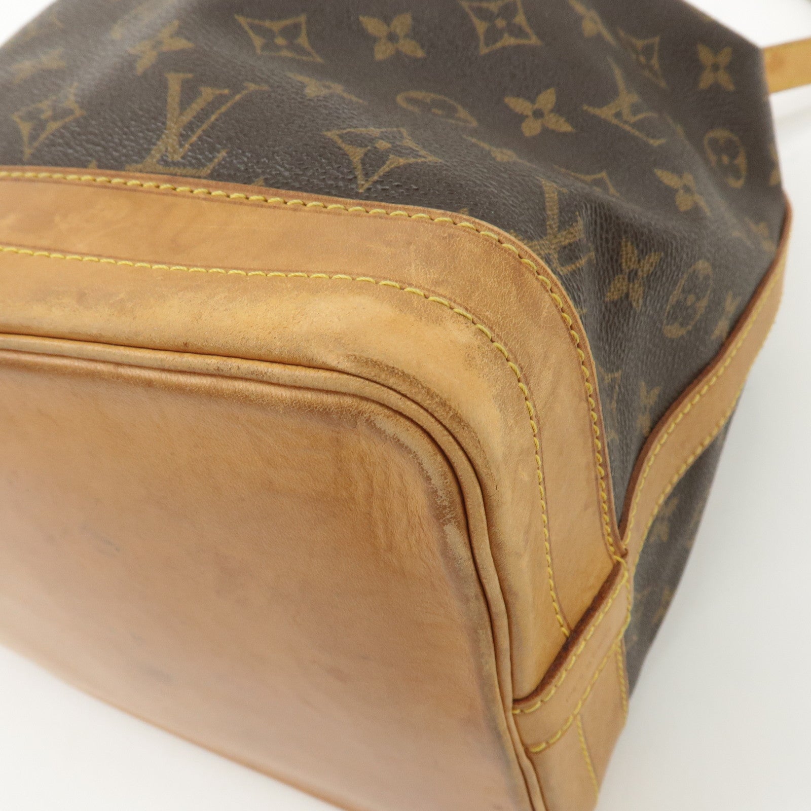 Louis Vuitton Monogram Noe Shoulder Bag Hand Bag Brown M42224 Used