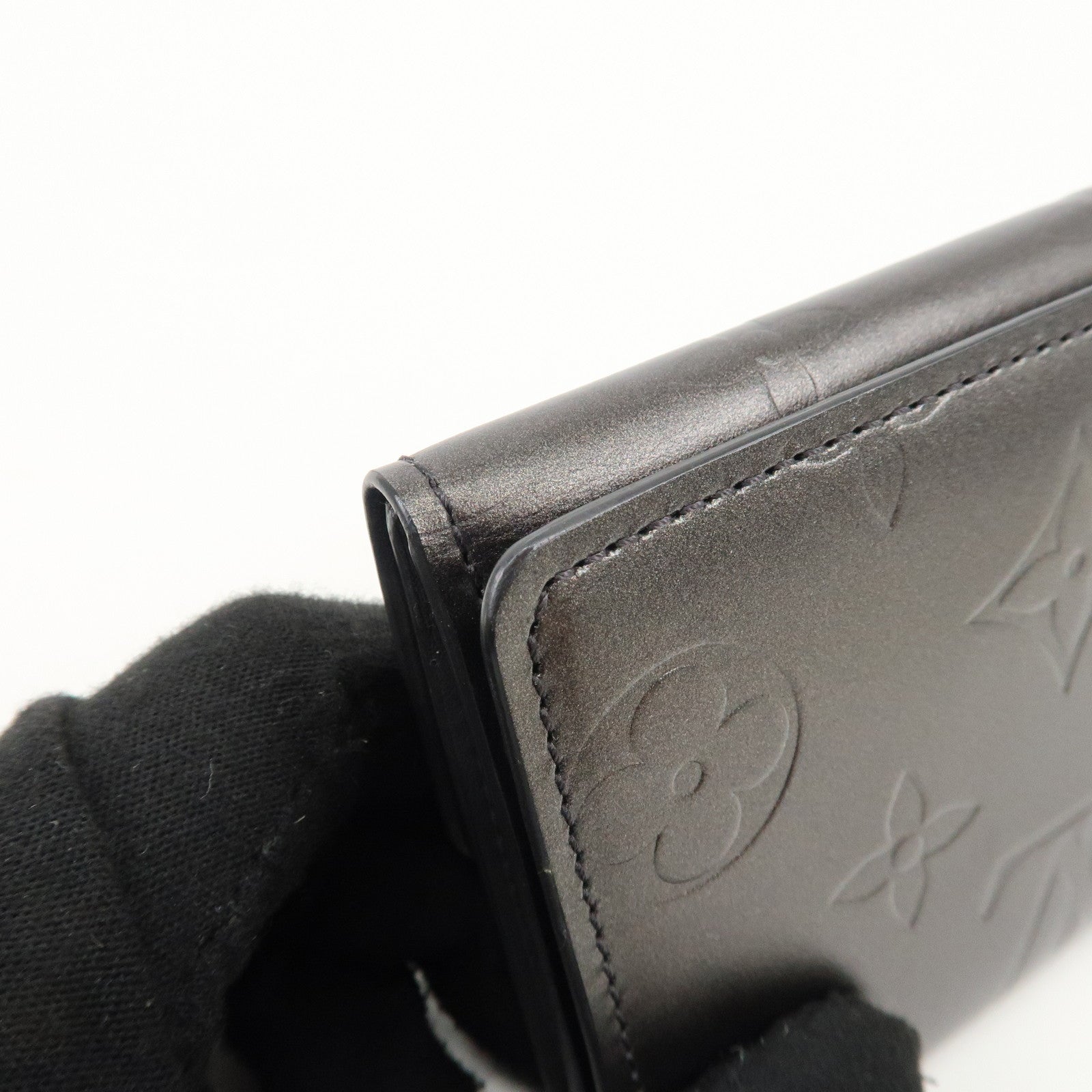 Louis Vuitton Monogram Matte Ludlow Coin Case Noir M65122 Used