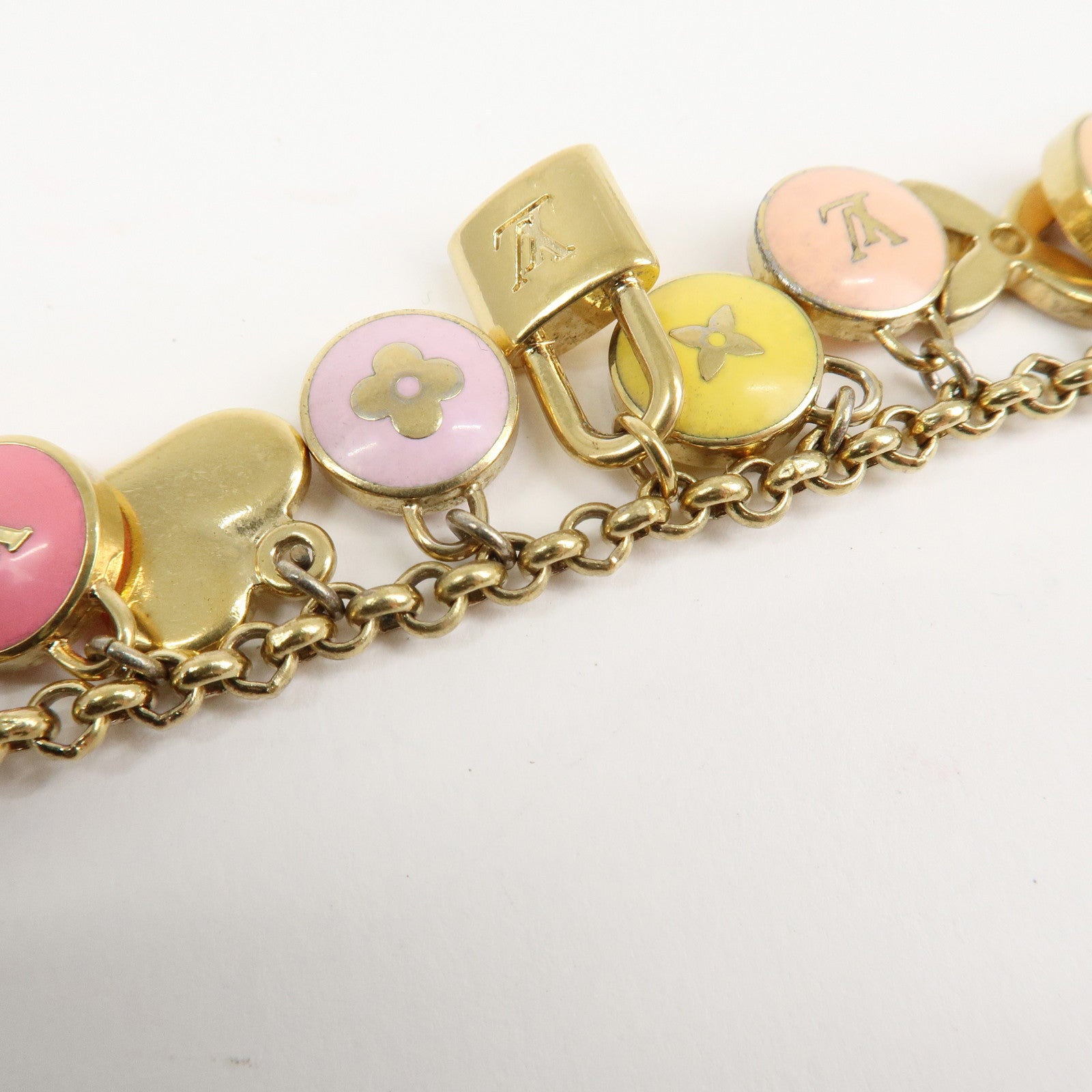 Louis Vuitton Porte Cles Chaine Pastille Bag Charm M65380 Used