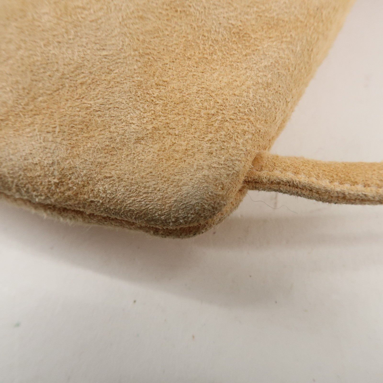 CHANEL Matelasse Satin Suede Back Pack Ruck Sack Pink Beige Used