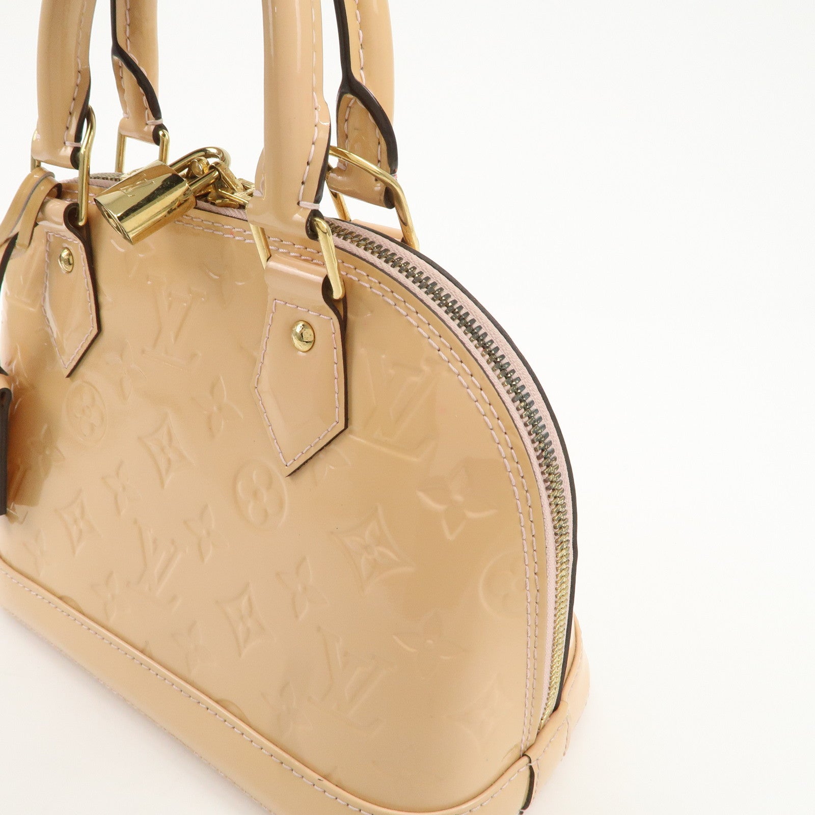 Louis Vuitton Monogram Vernis Alma BB Rose Angelique M90064 Used