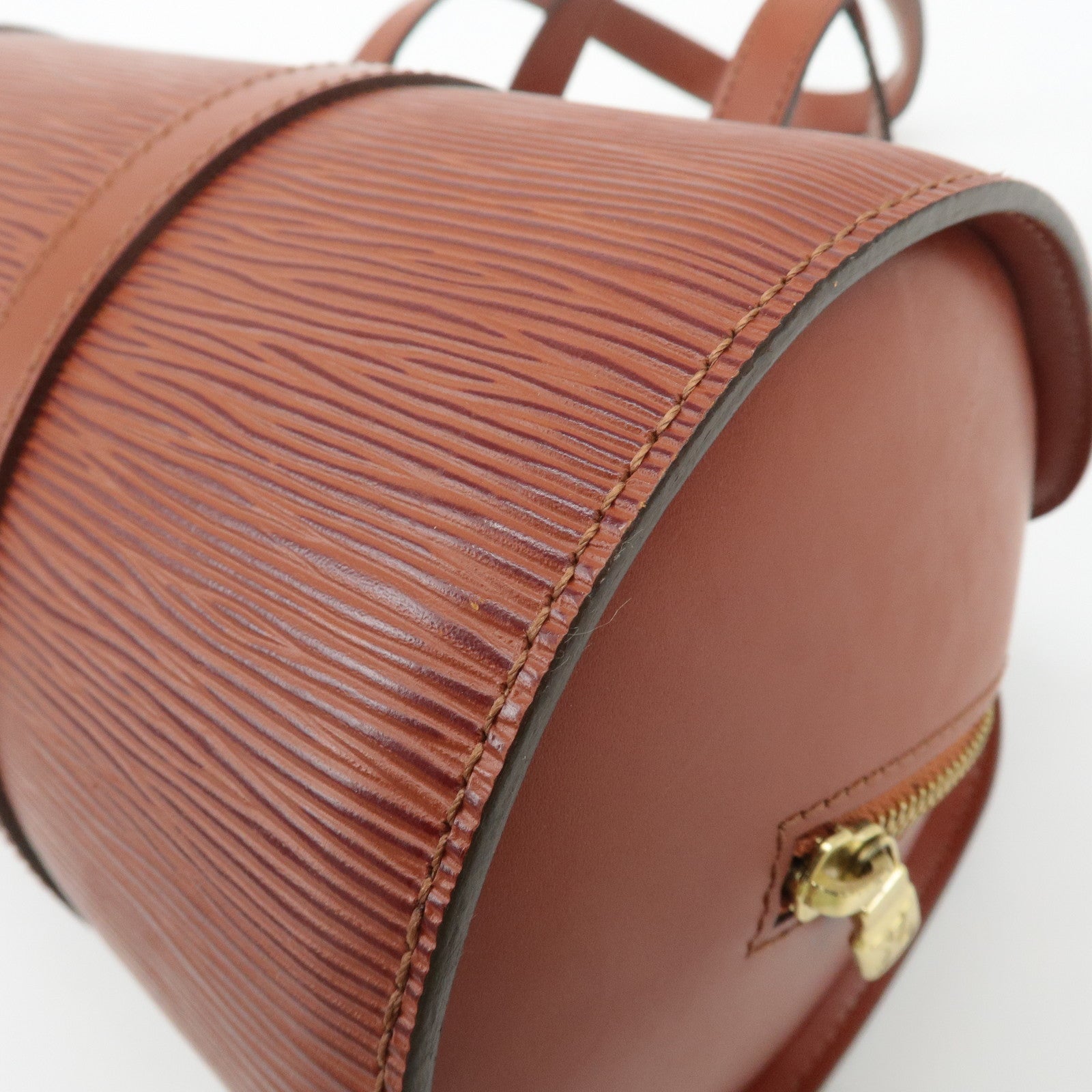 Louis Vuitton Epi Soufflot Shoulder Bag Kenya Brown M52223 Used