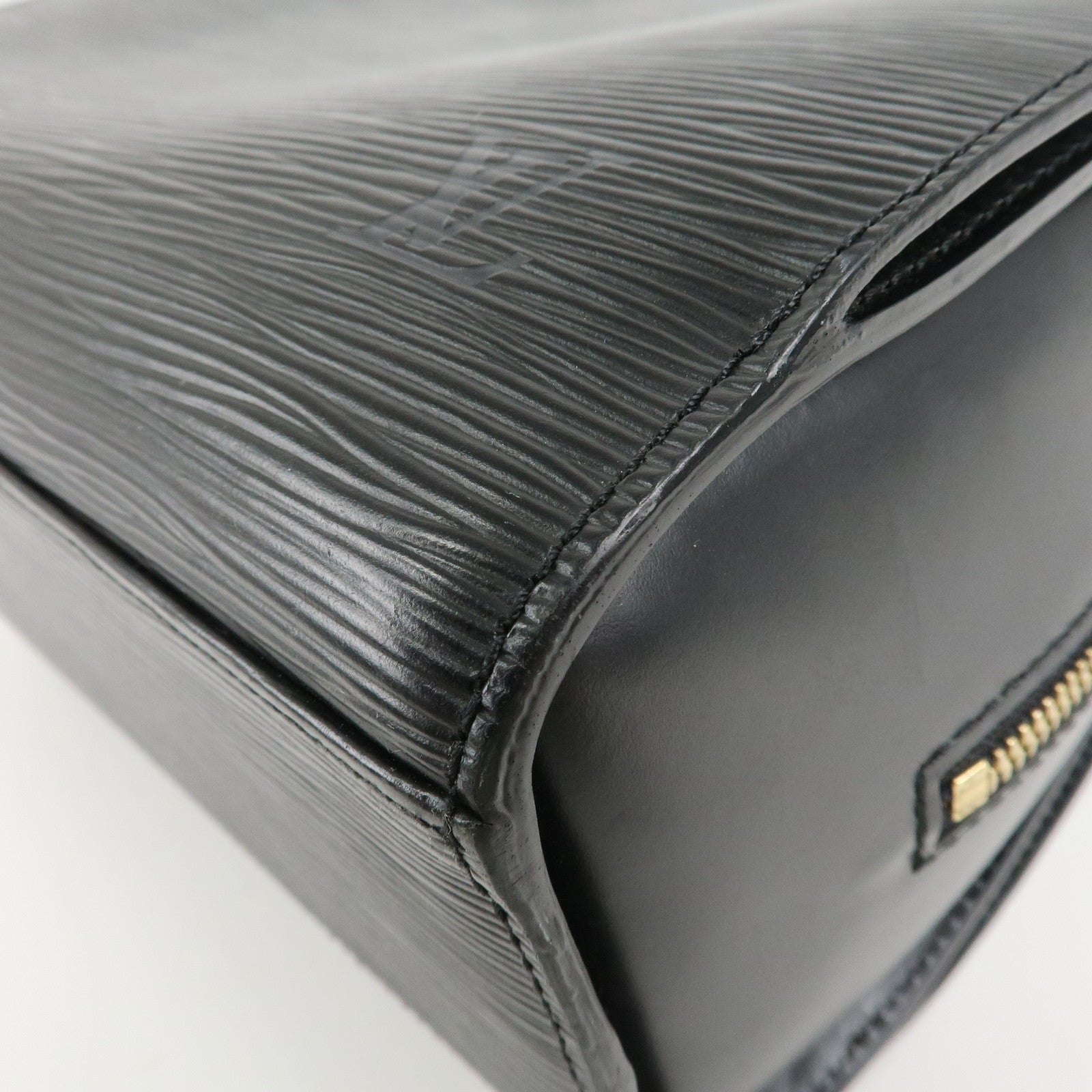 Louis Vuitton Epi Pont Neuf Hand Bag Gold HDW Noir Black M52052 Used