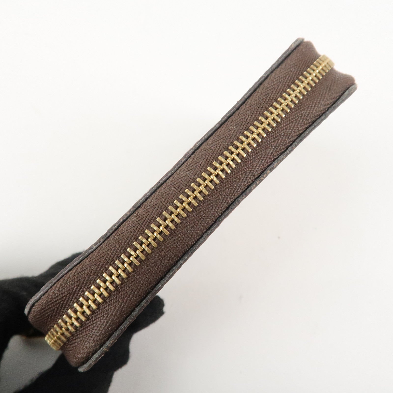 Louis Vuitton Damier Zippy Coin Purse Vivienne Brown N63552 Used