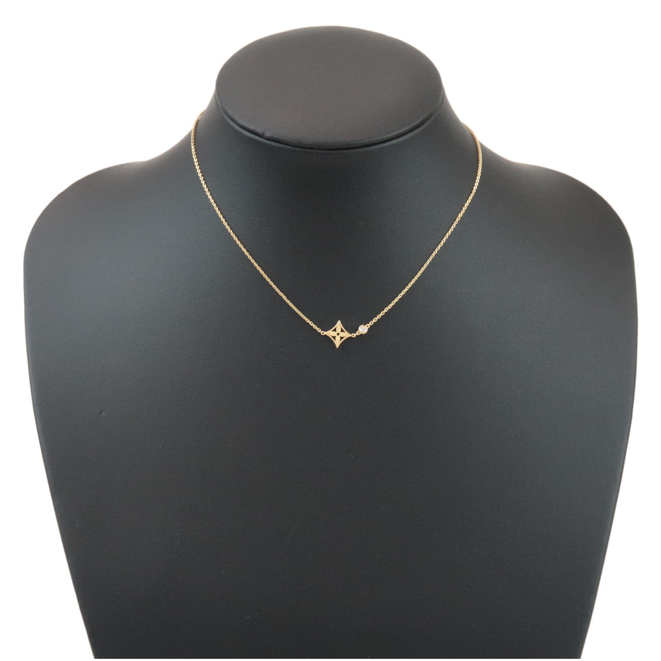Louis Vuitton Pandantiff Idylle 1P Diamond Necklace K18YG Q93280
