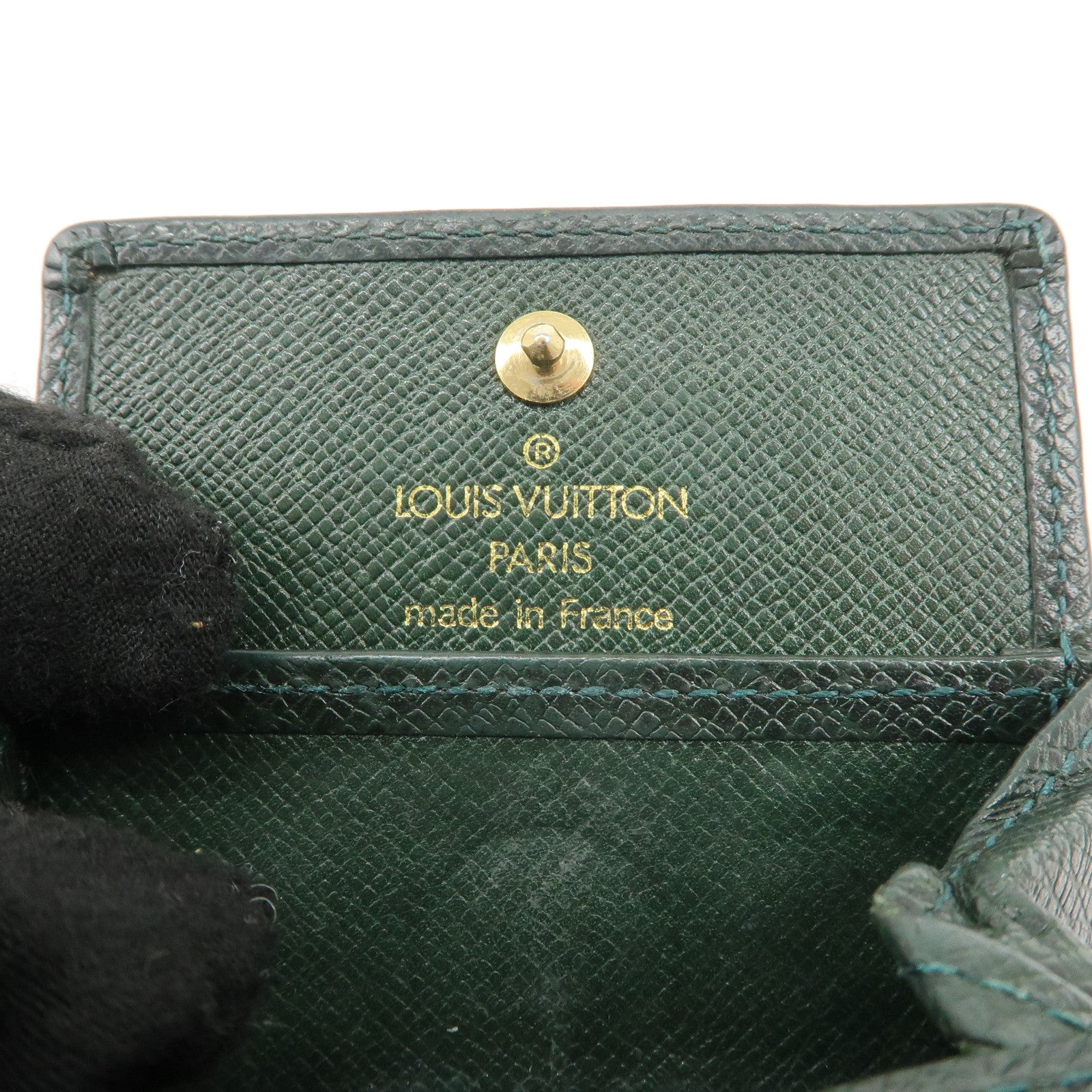 Louis Vuitton Set of 2 Taiga Coin Case Sepia Epicea M30374 M30384 Used