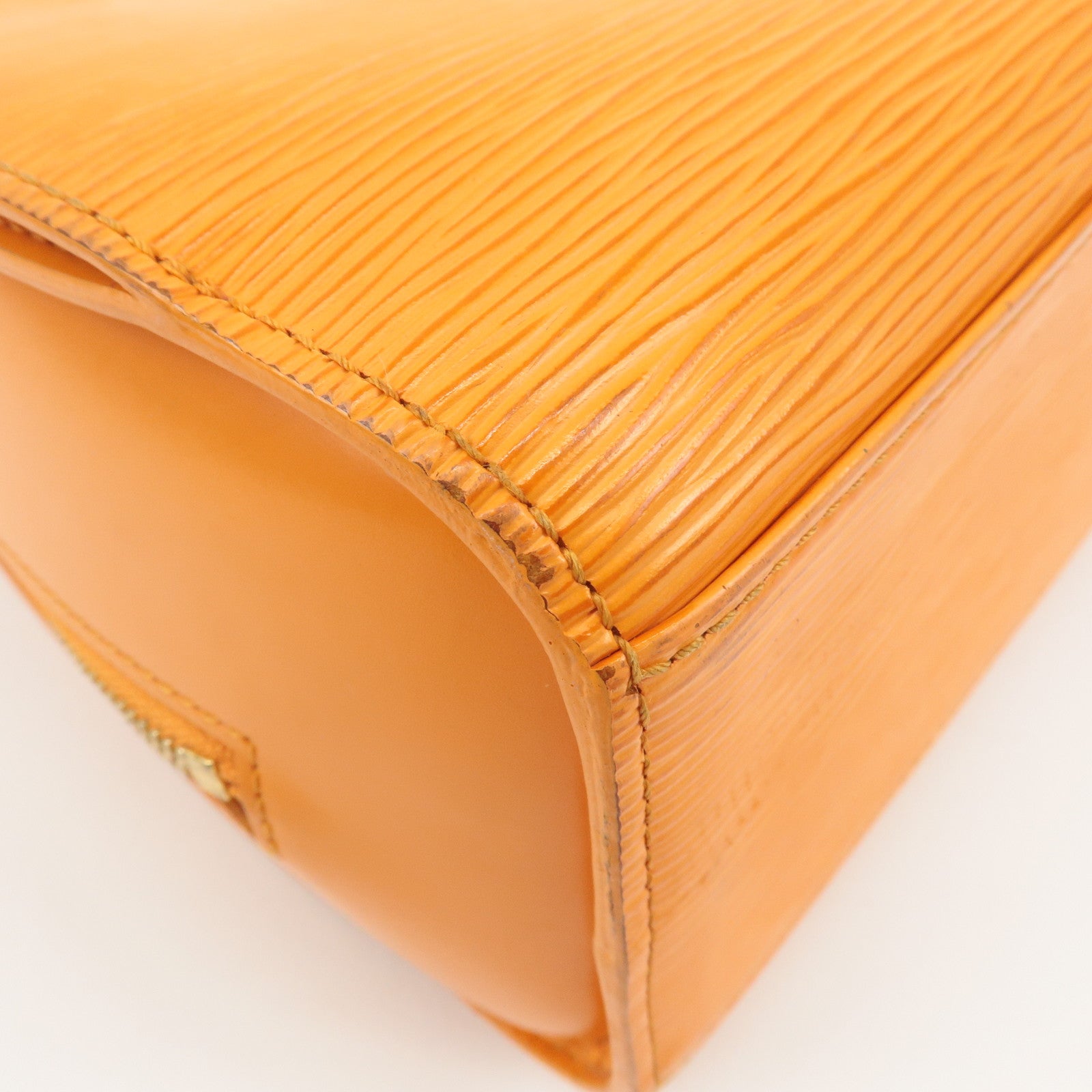 Louis Vuitton Epi Pont Neuf Hand Bag Mandarin Orange M5205H Used