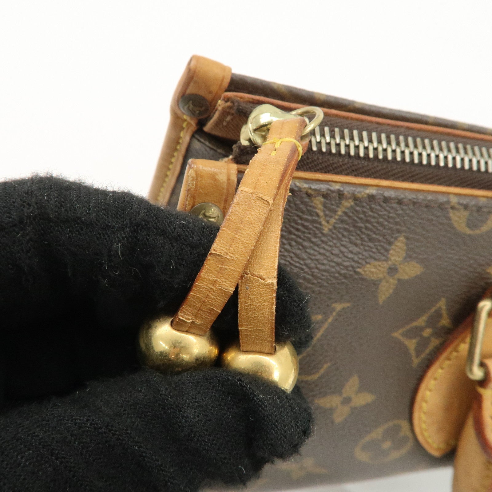 Louis Vuitton Monogram Popincourt Hand Bag Brown M40009 Used