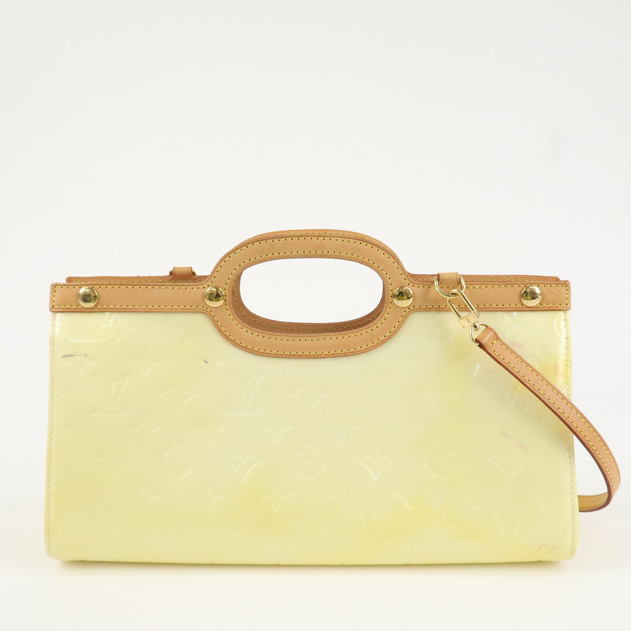 Louis Vuitton Monogram Vernis Roxbury Drive 2Way Bag Perle M91374 Used