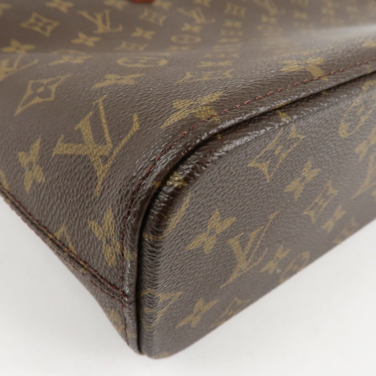 Louis Vuitton Monogram Luco Tote Bag Hand Bag Brown M51155 Used